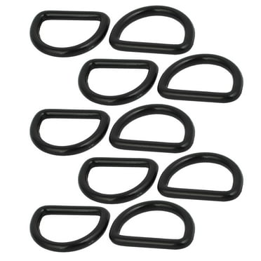 20mm Black Multi-Purpose Metal D Ring Semi-Circular D Ring for Hardware Bags Ring Hand DIY Accessories Gun-Black, 3/4 Inch Swpeet 150Pcs 3/4 Inch 